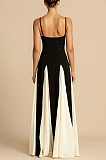SUPER WHOLESALE | Spaghetti Dress in Two Tones