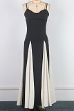 SUPER WHOLESALE | Spaghetti Dress in Two Tones