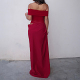 SUPER WHOLESALE | Strapless Chiffon Long Dress