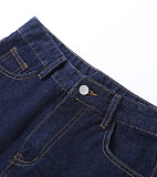 SUPER WHOLESALE | Folded Denim Jacket and Skirt Set