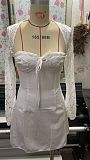 SUPER WHOLESALE | Lace Patchwork Square Neck Dress