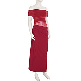 SUPER WHOLESALE | Strapless Chiffon Long Dress