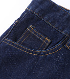SUPER WHOLESALE | Folded Denim Jacket and Skirt Set