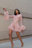 SUPER WHOLESALE | Flare Cuffs Pleated Dress
