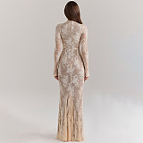 SUPER WHOLESALE |  Lace Long Sleeves Dress
