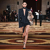 SUPER WHOLESALE |  Plunge Neck Blazer Top
