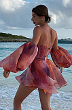 SUPER WHOLESALE | Puff Strapless Dress
