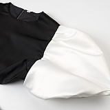 SUPER WHOLESALE |  Lantern Short Sleeves Dress