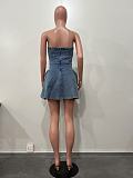 SUPER WHOLESALE | Strapless Denim Mini Dress