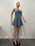 SUPER WHOLESALE | Strapless Denim Mini Dress