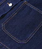 SUPER WHOLESALE | Folded Denim Jacket and Skirt Set