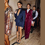 SUPER WHOLESALE |  Plunge Neck Blazer Top