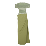 SUPER WHOLESALE | Strapless Chiffon Long Dress