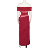 SUPER WHOLESALE | Strapless Chiffon Long Dress