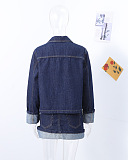 SUPER WHOLESALE | Folded Denim Jacket and Skirt Set