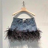 SUPER WHOLESALE | Feather Denim Set