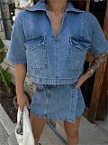 SUPER WHOLESALE | Denim Jacket Set