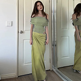 SUPER WHOLESALE | Strapless Chiffon Long Dress