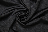 SUPER WHOLESALE | Off-Shoulder Wrap Top, Fitted Bodycon Skirt, and Five-Point Shorts Set