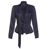 SUPER WHOLESALE |  Plunge Neck Blazer Top