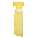 SUPER WHOLESALE | Strapless Chiffon Long Dress