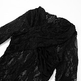 SUPER WHOLESALE | Lace Jumpsuit in Black