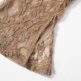 SUPER WHOLESALE | Lace Jumpsuit in Brown