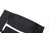 SUPER WHOLESALE | Off-Shoulder Wrap Top, Fitted Bodycon Skirt, and Five-Point Shorts Set