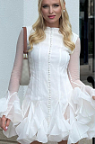 SUPER WHOLESALE | Flare Cuffs Pleated Dress