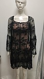 SUPER WHOLESALE | Lace Patchwork Square Neck Dress