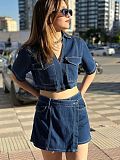 SUPER WHOLESALE | Denim Jacket Set