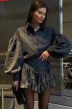 SUPER WHOLESALE |  Lantern Sleeves Dress