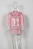 SUPER WHOLESALE | Over-size Lace Jersey Top