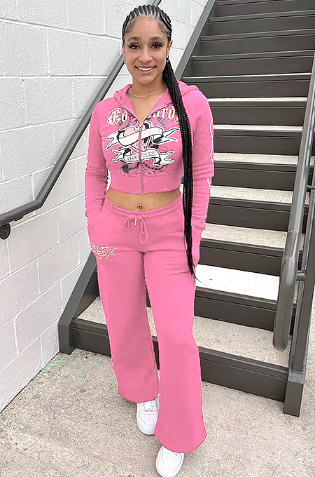 SUPER WHOLESALE | Printed Jogging Suit