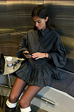 SUPER WHOLESALE |  Lantern Sleeves Dress