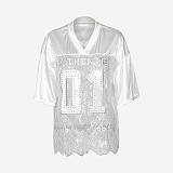 SUPER WHOLESALE | Over-size Lace Jersey Top