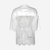 SUPER WHOLESALE | Over-size Lace Jersey Top