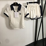 SUPER WHOLESALE | Shorts Set in Two Tones