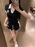 SUPER WHOLESALE | Shorts Set in Two Tones