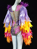 SUPER WHOLESALE | Feather Sleeve Cortset Top
