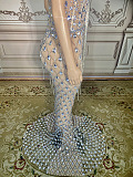 SUPER WHOLESALE | Rhinestone Floor Length Gown