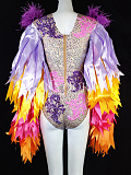 SUPER WHOLESALE | Feather Sleeve Cortset Top