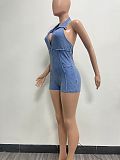 SUPER WHOLESALE | Halter Washed Romper