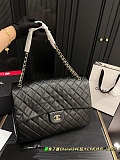SUPER WHOLESALE | Stitch Leather Handbag in Black