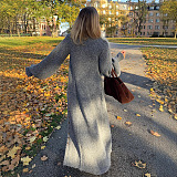 SUPER WHOLESALE | Plunging Cardigan Coat Top