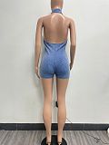 SUPER WHOLESALE | Halter Washed Romper