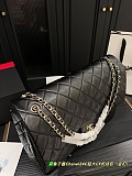SUPER WHOLESALE | Stitch Leather Handbag in Black