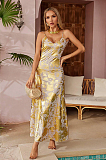 SUPER WHOLESALE | Remiel Backless Meatllic Maxi Dress