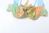 SUPER WHOLESALE | Alaqua Printed Swimwear Two Piece Set