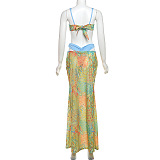 SUPER WHOLESALE | Alaqua Printed Swimwear Two Piece Set